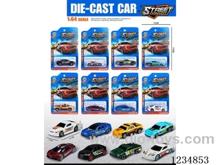 1:64 free wheel alloy car 8 mixed