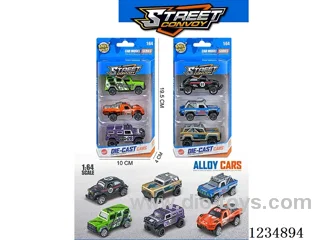 1:64 free wheel alloy car 2 mixed