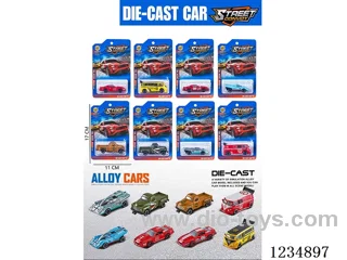 1:64 free wheel alloy car 8 mixed