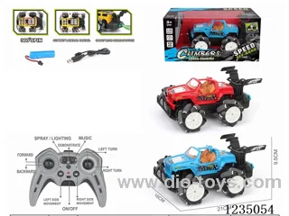 10ch rc stunt car W L/M/spray included battery