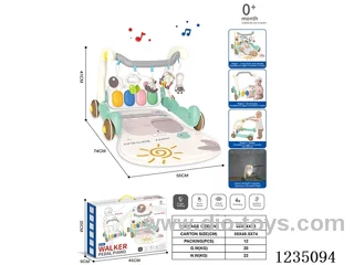 Projection 2-in-1 Foot-Powered Piano Walker/Hippo