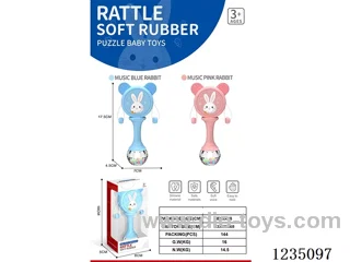 Rabbit Rattle (with Musical Teether)