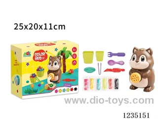 (GCC) Squirrel Colorful Clay Set
