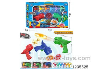 Flying Saucer Light-up Spinning Top Tyrannosaurus Gun included battery