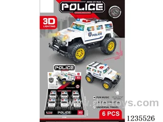 B/O Hummer Police Car 6PCS not included battery