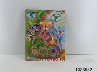 Winding spinning top 2 colors mixed