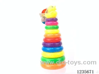 11-Layer Educational Little Yellow Duck Ring Toss