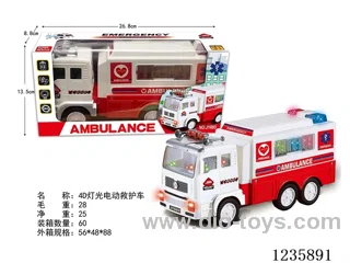 4D Light B/O universal Ambulance W L/M not included battery