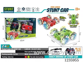 2.4G RC stunt car included battery 2 colors mixed