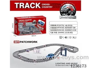 Off-road Electric Track with 1 B/O car ( 1*AA not included battery)