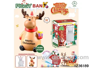 DIY graffiti painting piggy bank