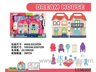 Cottage Set (With Lights & Music) included battery