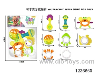 Teether rattles 8PCS
