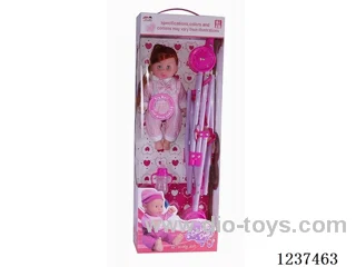 IC Doll with Plastic Cart Included Battery