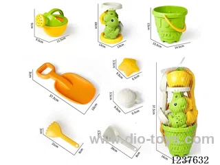 Beach Dinosaur Sand Hourglass Set of 8pcs