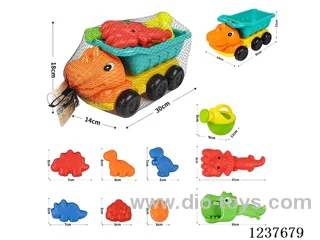 Dinosaur Car Beach Car Set 10pcs