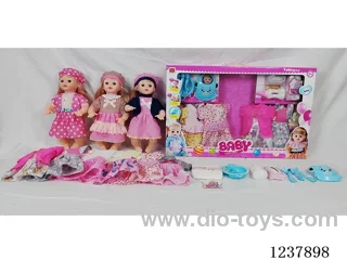 16-inch doll with drinking and urination functions / English IC / 6 random outfits + accessories