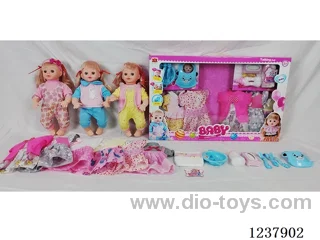 16-inch doll with drinking and urination functions / English IC / 6 random outfits + accessories