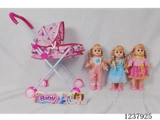 14-inch doll with English IC/ handcart/Shoes