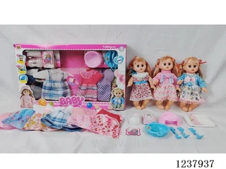 14-inch doll with drinking and urination functions / English IC / 6 random outfits + accessories