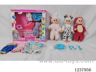 14-inch doll with drinking and urination functions / English IC / Accessories + 3 random outfits