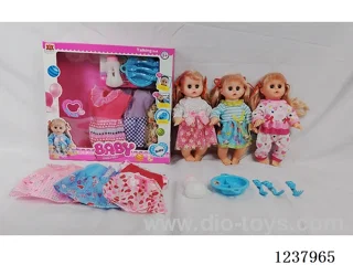 14-inch doll with drinking and urination functions / English IC / Accessories + 3 random outfits
