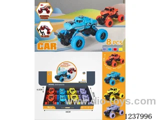 8PCS Double Pull Back Spring Cart