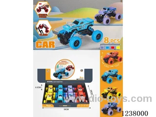 8PCS Double Pull Back Spring Cart