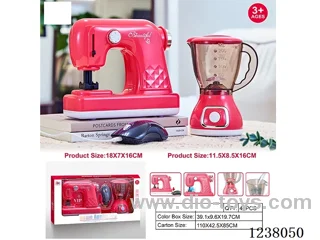 Home Appliances set-sewing machine: light/simulated action; Juicer: Turn -2AA+2AA not included