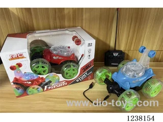 RC stunt dumper (with lights Music, red/blue color mix)