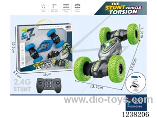2.4G 10ch RC stunt car included 3.7V lithium-ion battery