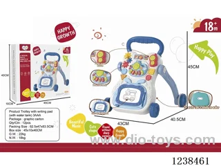 Baby stroller with drawing board/water tank