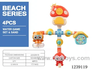 Bathroom pipe water play toys