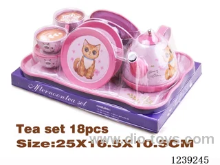 Tinplate Tea Set 18pcs