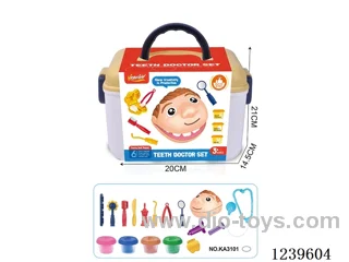 Colorful Clay Dentist Set