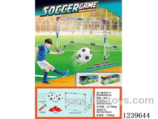 Lighted single goal football goal (white net)