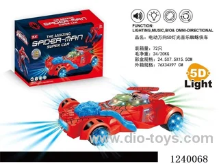 B/O universal 5D lights and music Spider-Man car