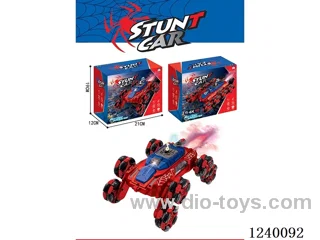 2.4G 8ch RC stunt car W L/M/spray included battery