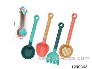 Beach Toys 4PCS (Coral Red/Jade Green/Earth Yellow/Dark Green)