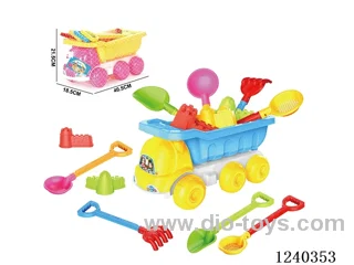 Beach Toys 8PCS (Rose Red/Orange)