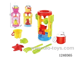 Beach Toys 7PCS (Red/Orchid)