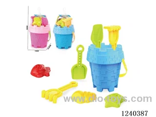 Beach Toys 7PCS (Red/Orchid)