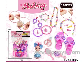 DIY Beading with Cosmetics +2.5 inch Barbie 110PCS