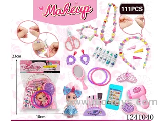 DIY Beading with Cosmetics +2.5 inch Barbie 111PCS