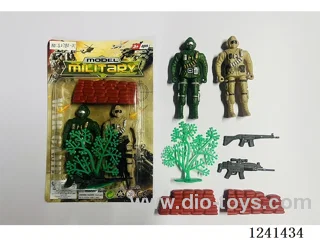 Military set - soldier*2 9.5CM