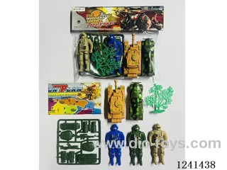 Military set - soldier*3 9.5CM