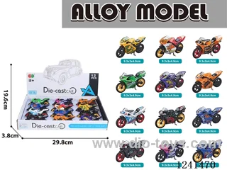 free wheel alloy motorcycles 12PCS