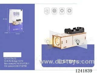 Wooden slide projector