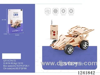 Wooden remote control car