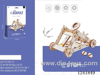 Wooden assembled catapult